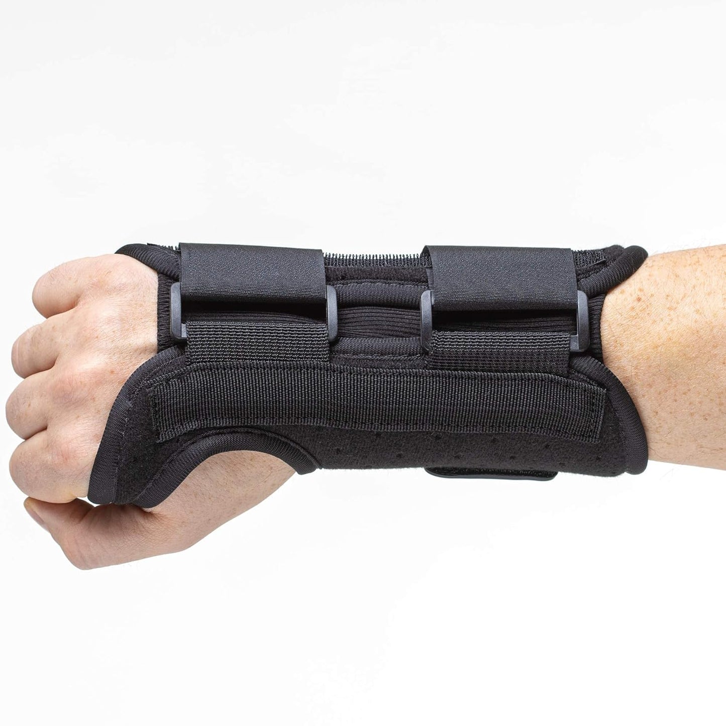 Muñequera ZOFORE SPORT para el túnel carpiano con 2 correas y férula metálica estabilizadora. Alivia el dolor de tendinitis, artritis y túnel carpiano. Reduce el tiempo de recuperación en hombres y mujeres. Izquierda (L/XL).