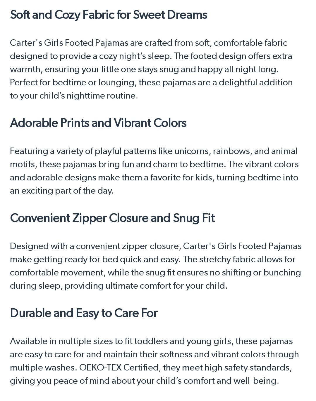 Carter's Infant & Toddler Girls Fleece Footie Pajama