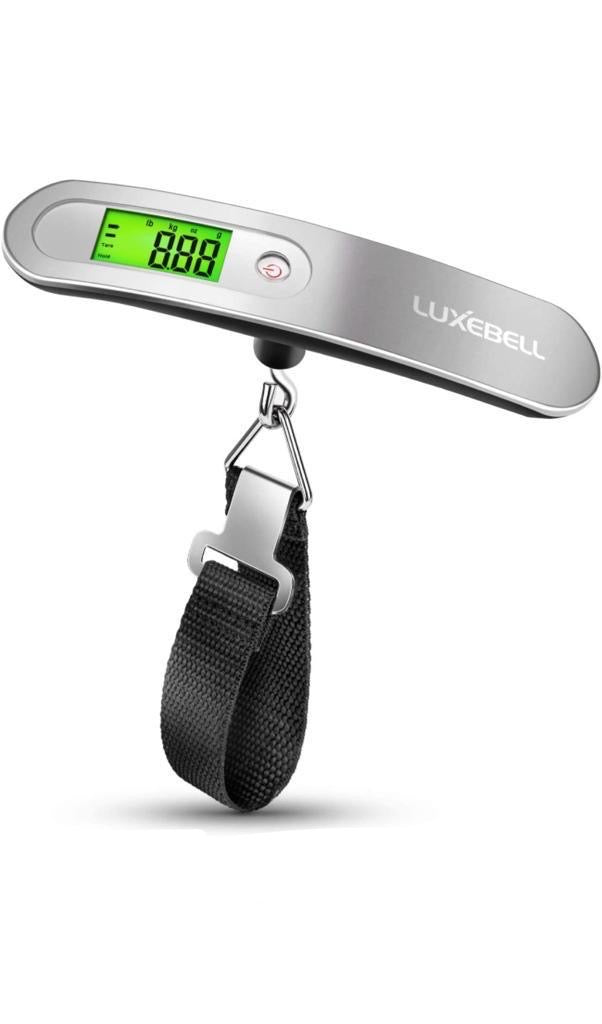Báscula digital para equipaje Luxebell: comprobador de peso de equipaje portátil